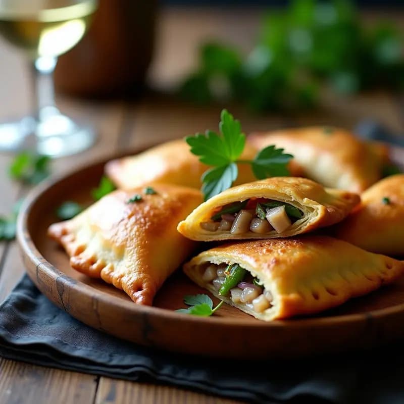 Empanadas Gallegas de Xouba y Pimientos de Padrón: Receta Española con Toque del Atlántico