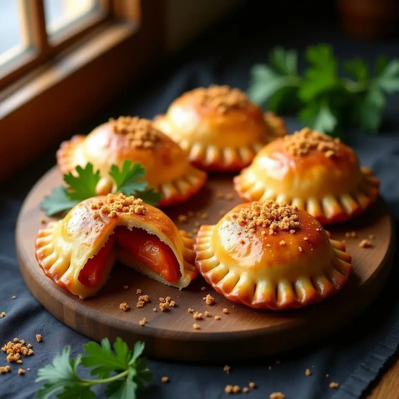 Empanadas Gallegas de Zambo y Pimentón: Receta Española de Mariscos en Airfryer
