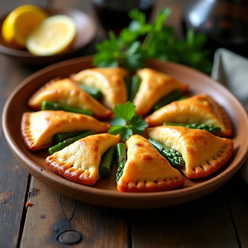 Empanadas Gallegas de Zamburiñas y Espárragos Trigueros: Receta de Marisco en Airfryer