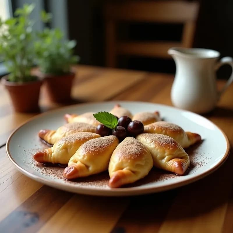 Empanadas de Galleta María Rellenas de Crema de Chocolate: Receta Sin Horno en 10 Minutos
