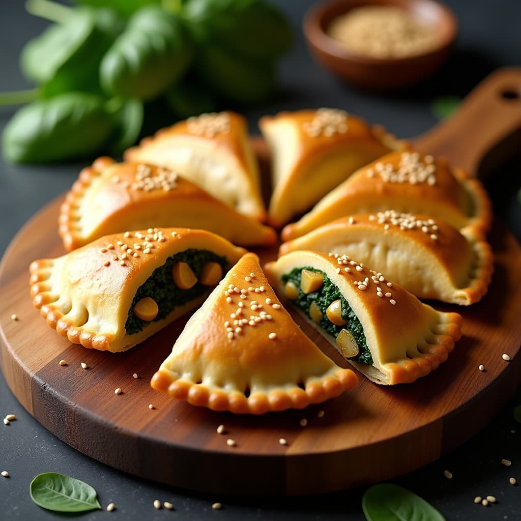 Empanadas de Masa de garbanzo con Relleno de Espinacas y Pasas: Receta Española Sin Gluten