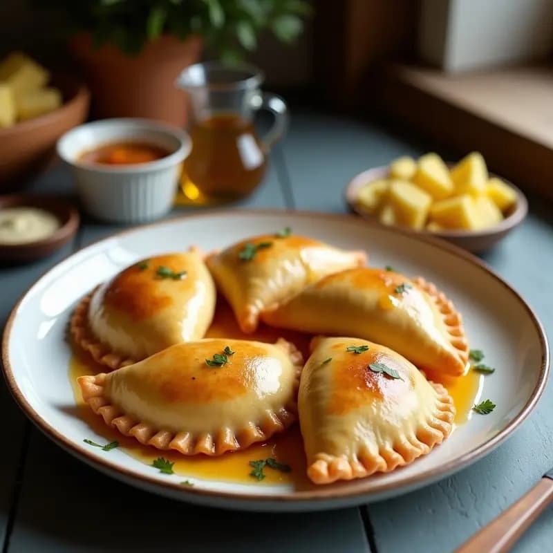 Empanadas de Queso Halloumi y Higos con Miel: Receta Griega de Entrante Sweet & Salty