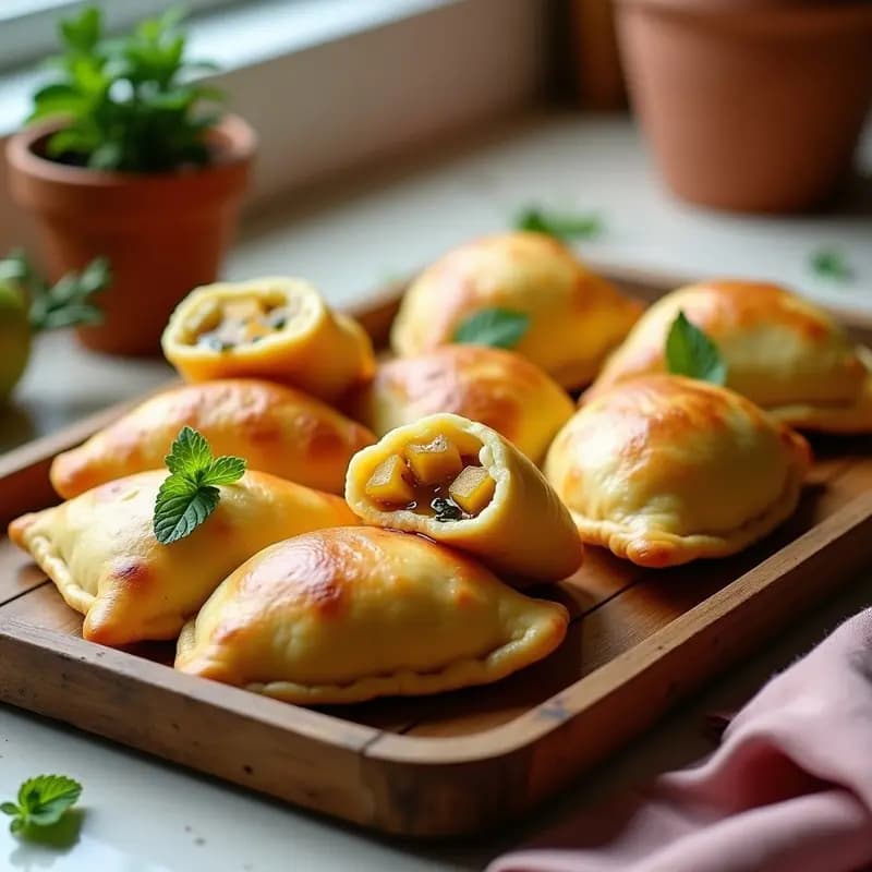 Empanadas de Queso Halloumi y Higueras: Receta Chipriota en Thermomix con Masa de Yuca