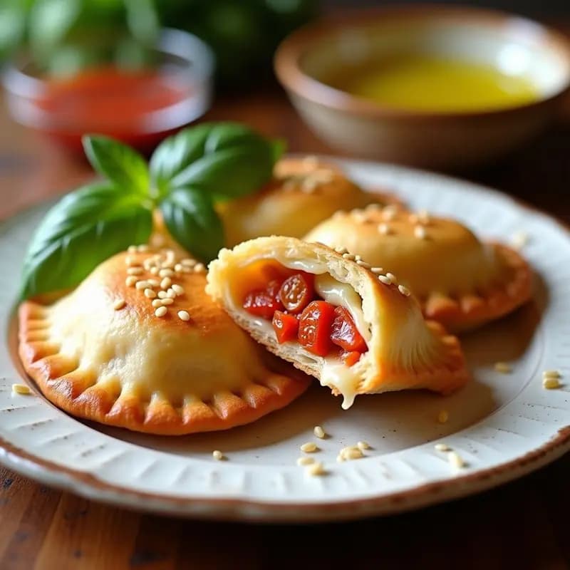 Empanadas de Queso Halloumi y Tomate Seco: Receta Chipriota Sin Horno en Airfryer
