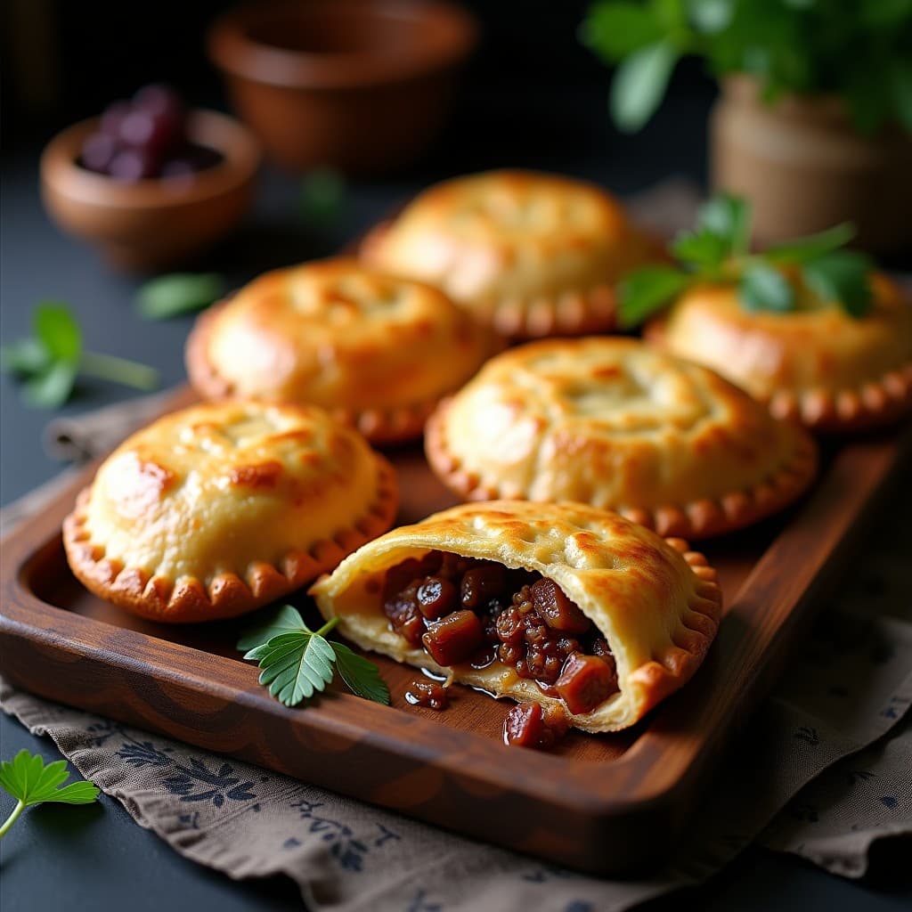 Empanadas de Harina de Almendra Rellenas de Cordero y Ciruelas: Receta Árabe Sin Gluten en Horno