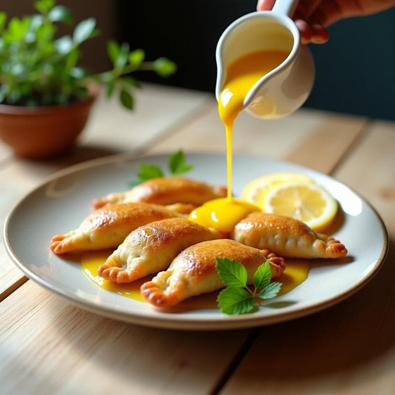 Empanadas de Harina de Almendra y Pescado Blanco con Salsa de Limón Yuzu: Receta Keto en Thermomix