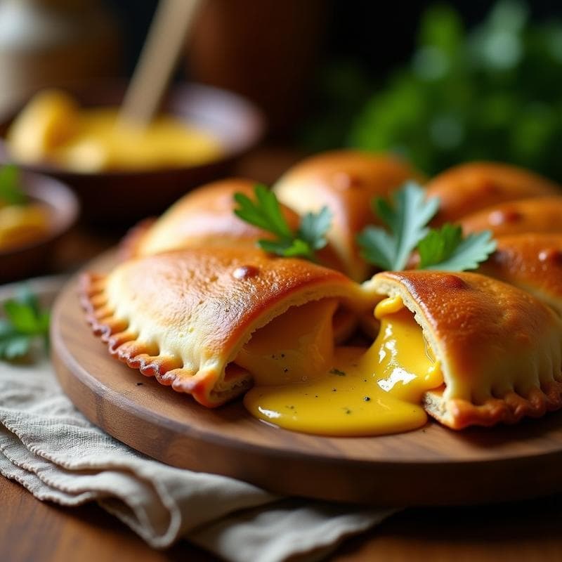 Empanadas de Harina de Almendra con Relleno de Pollo al Curry: Receta Keto en Airfryer