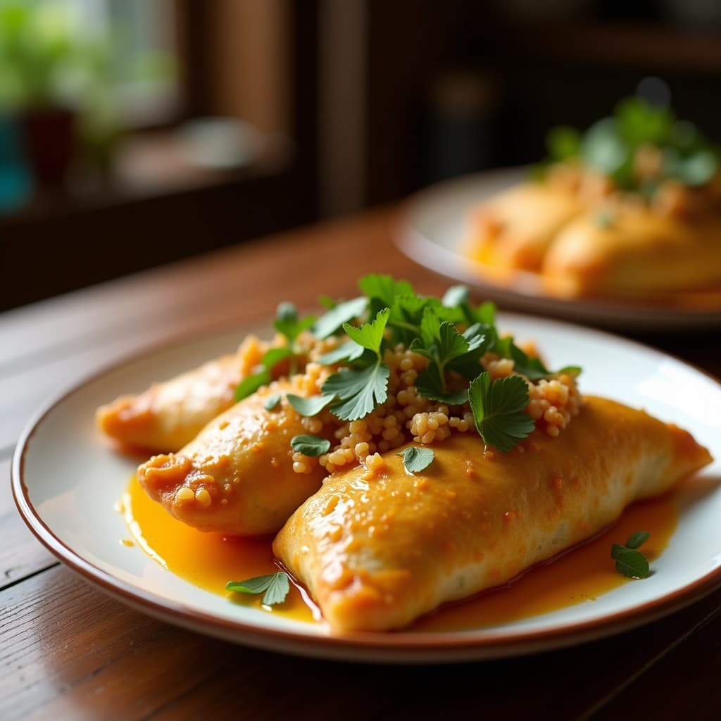 Empanadas de Harina de Arroz y Carne de Res con Ají Amarillo: Receta Peruana en Airfryer