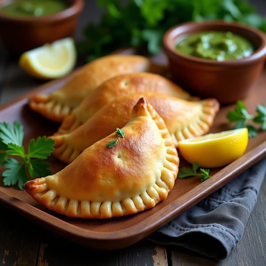 Empanadas de Harina de Arroz con Relleno de Pescado y Chimichurri: Receta Argentina Sin Gluten