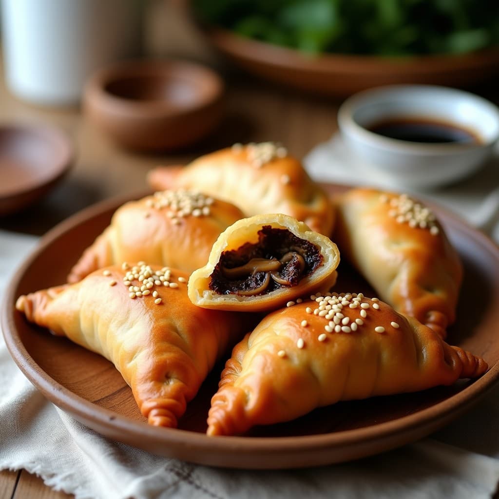 Empanadas de Harina de Arroz y Relleno de Setas Shitake: Receta en Airfryer Sin Gluten