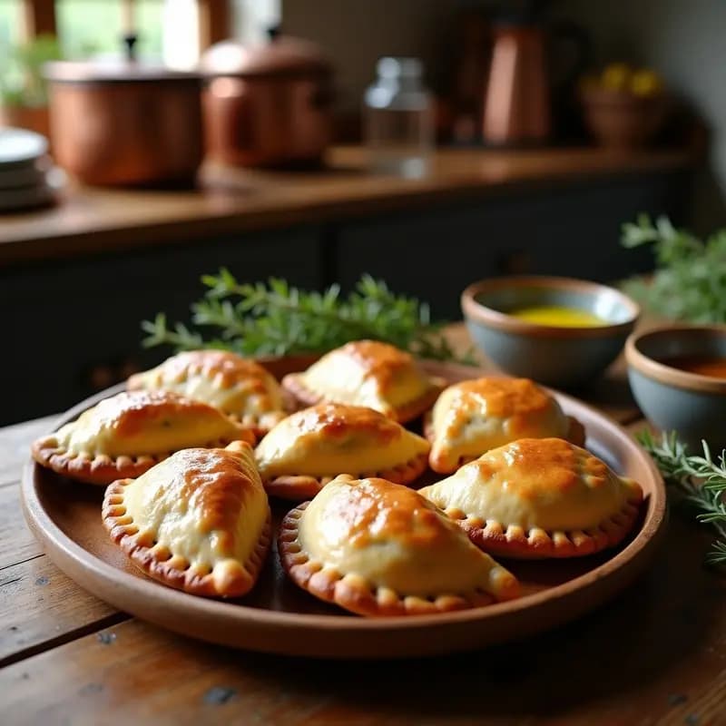Empanadas de Harina de Castaña y Hongos Morel: Receta Sin Gluten en Airfryer con Toque Francés