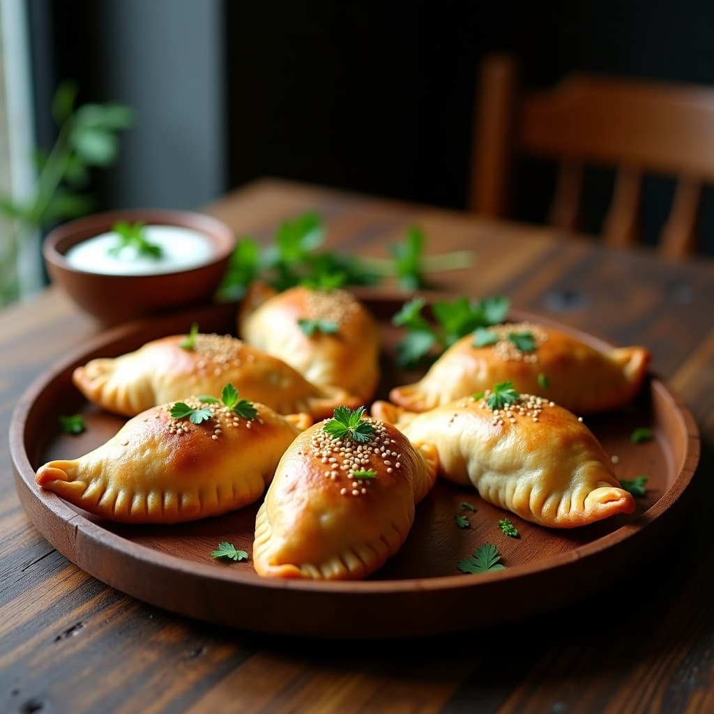 Empanadas de Harina de Castaña y Setas Portobello: Receta Vegana en Airfryer