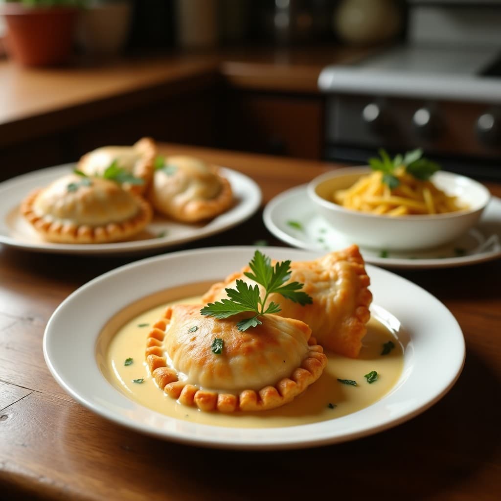 Empanadas de Harina de Coco y Camarones en Salsa de Leche de Tigre: Receta Peruano-Tailandesa en Airfryer