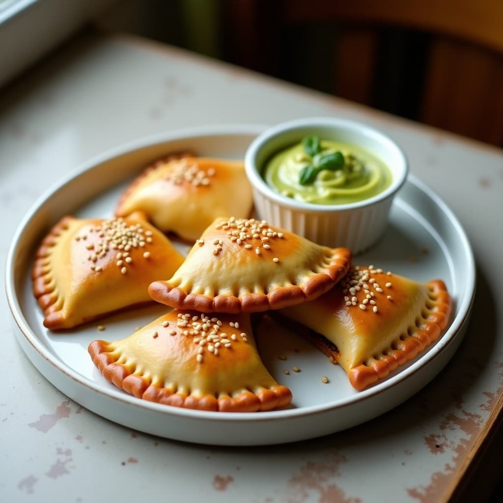 Empanadas de Harina de Garbanzo Rellenas de Berenjena Asada: Receta Sin Gluten en Olla Express