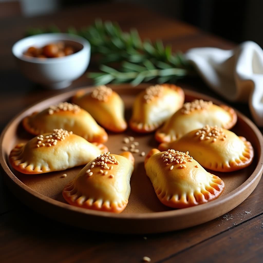 Empanadas de Harina de Garbanzo con Relleno de Cebolla Caramelizada: Receta Argentina Sin Gluten en Thermomix