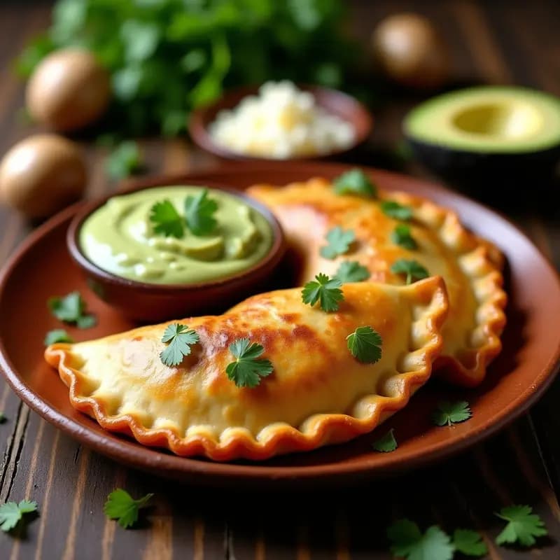 Empanadas de Harina de Grillo y Champiñones Portobello: Receta Mexicana Alta en Proteína