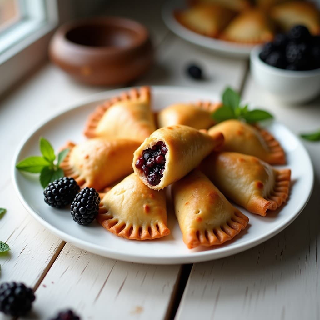 Empanadas de Harina de Lentejas Rellenas de Seitan y Moras: Receta Sin Gluten en Thermomix