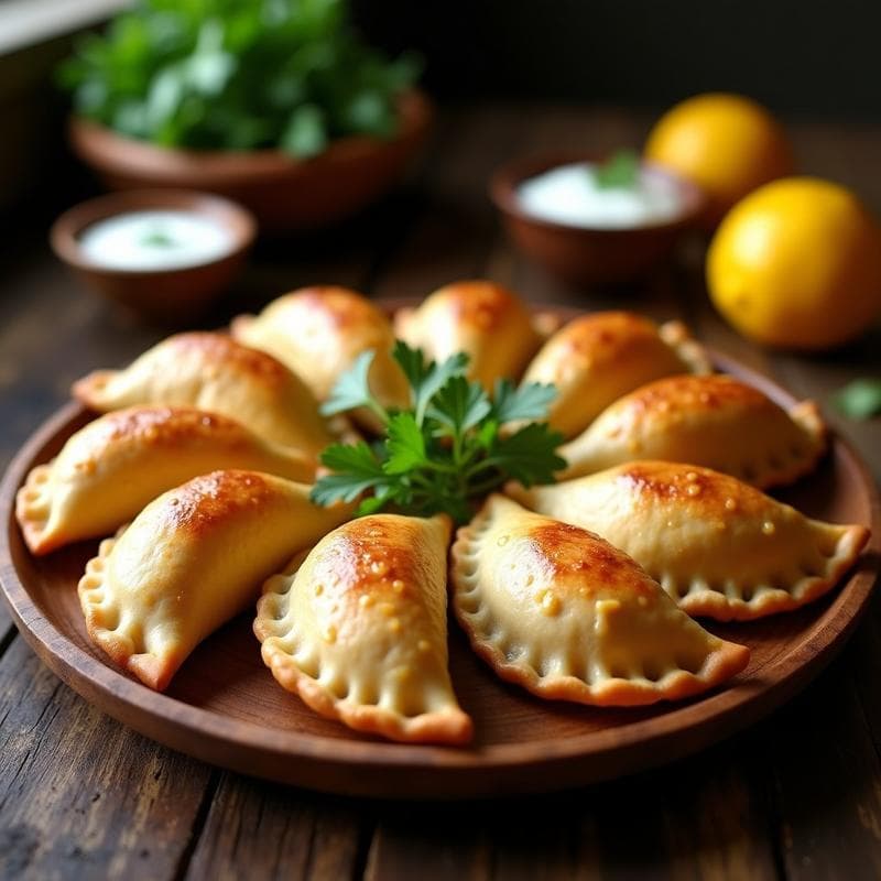 Empanadas de Harina de Mandioca y Carne de Soja Texturizada: Receta Brasileña en Airfryer