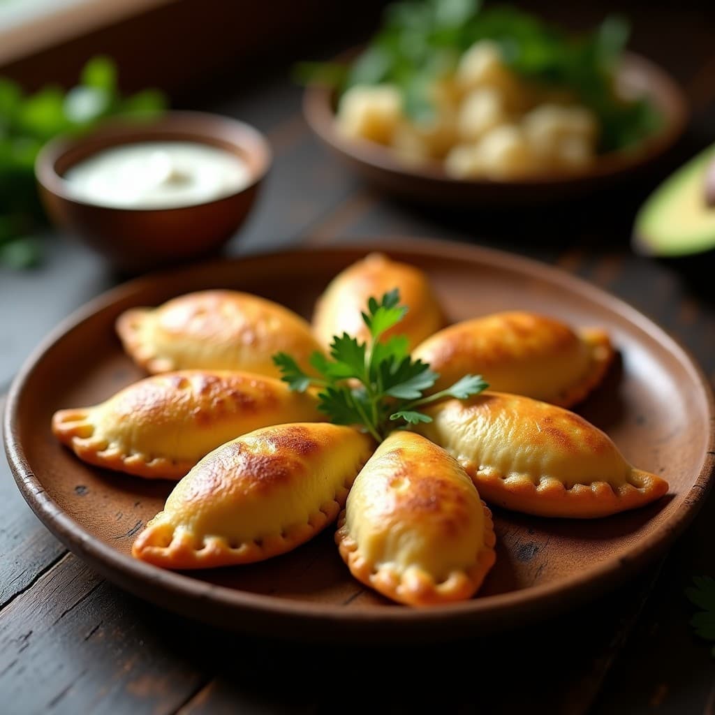 Empanadas de Harina de Plátano Rellenas de Carne de Cocodrilo: Receta Australiana en Airfryer