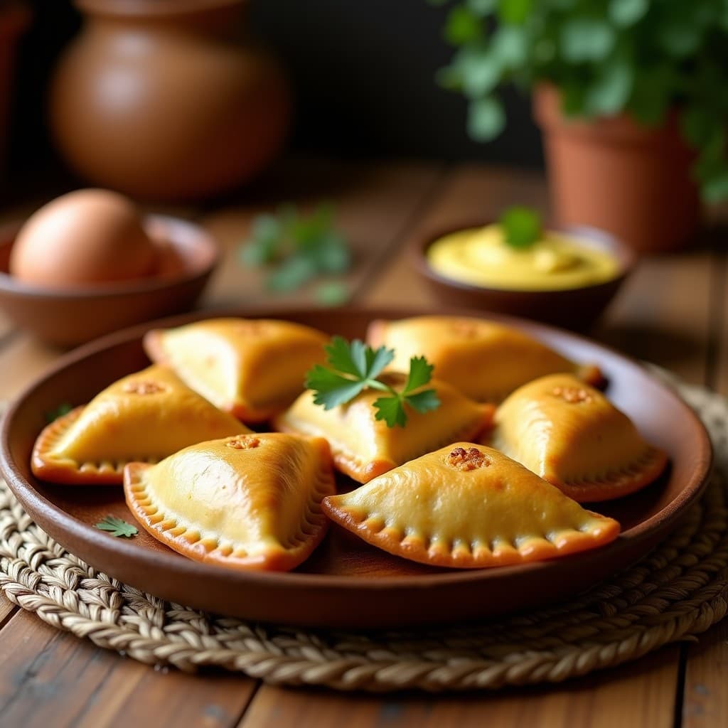 Empanadas de Harina de Plátano y Pollo Desmenuzado: Receta Colombiana en Olla Express