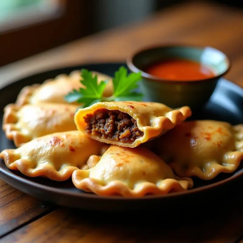Empanadas de Harina de Sorgo y Carne de Ostrón: Receta Colombiana Sin Gluten en Airfryer