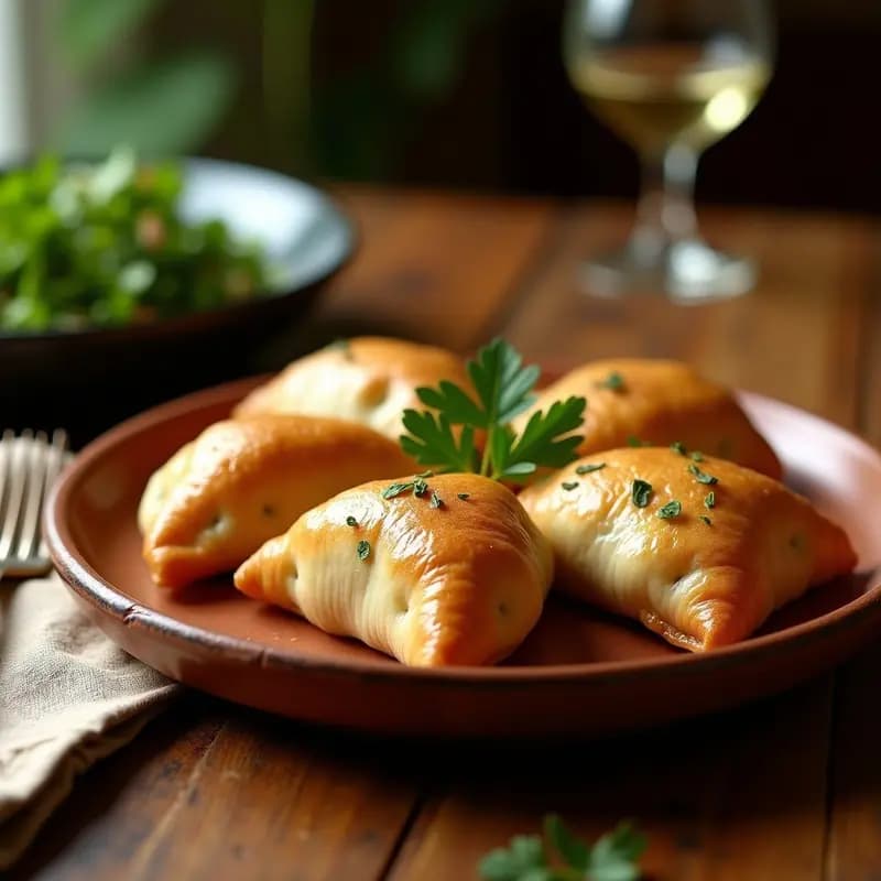 Empanadas de Harina de Sorgo Rellenas de Pisto y Tofu: Receta Española Vegana en Airfryer