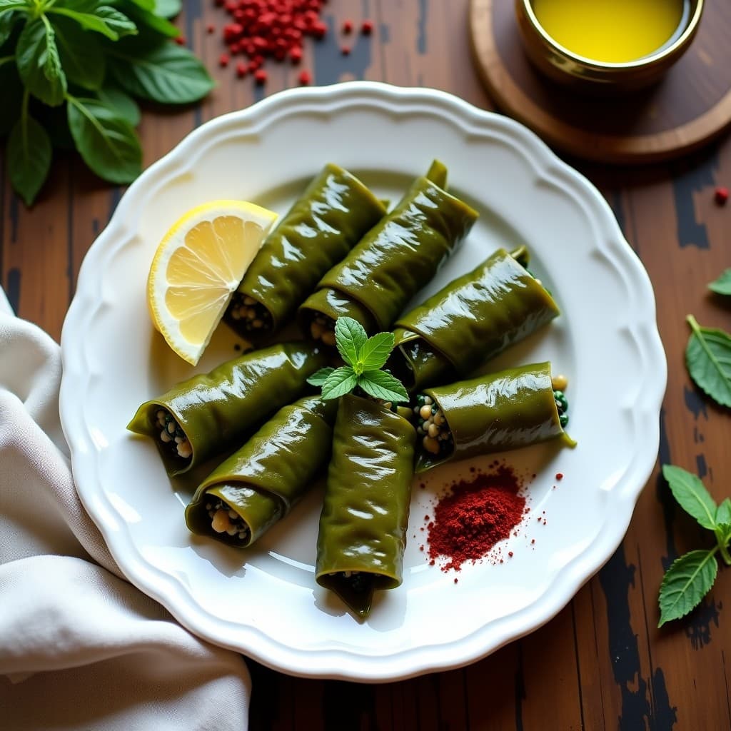 Empanadas de Hoja de Parra Rellenas de Espinacas y Arroz Salvaje: Receta libanesa en olla lenta