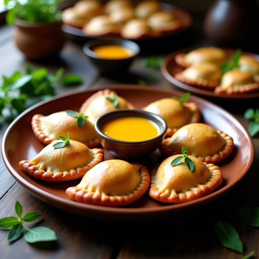 Empanadas de Hongos Morados y Queso de Castaña: Receta Peruana Sin Gluten en Airfryer