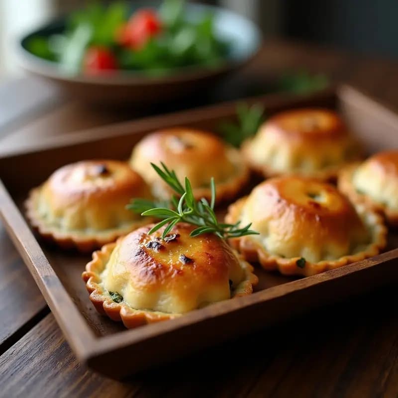 Empanadas Argentinas de Hongos Portobello y Queso de Cabra: Receta al Horno Sin Masas