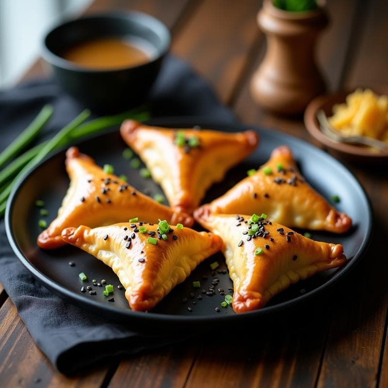 Empanadas de Hongos Shitake y Miso: Receta Japonesa en Airfryer con Hojas de Filo