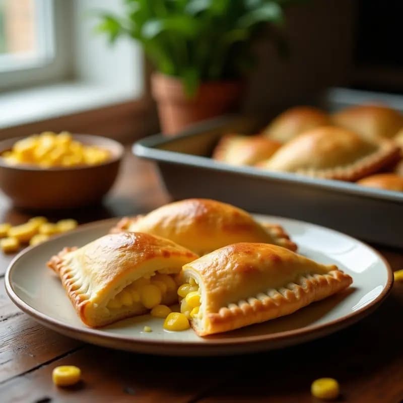 Empanadas argentinas de humita y queso fontina: Receta al horno con toque cremoso