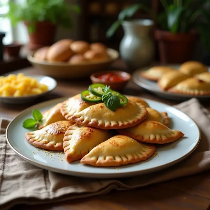 Empanadas Argentinas de Hummus y Pimientos Asados: Receta Vegana con Masa de Maíz