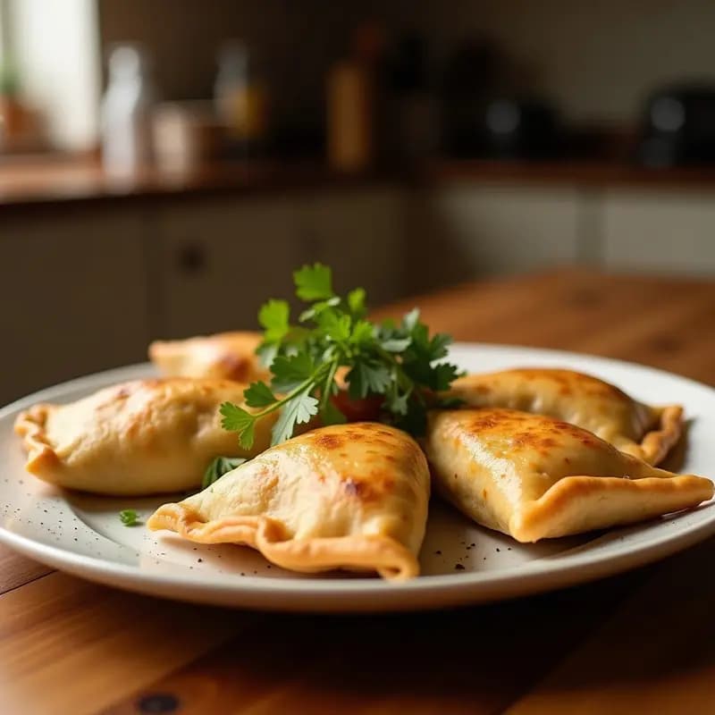Empanadas Argentinas de Hummus y Pimientos Asados: Receta Sin Gluten y Alta en Proteína