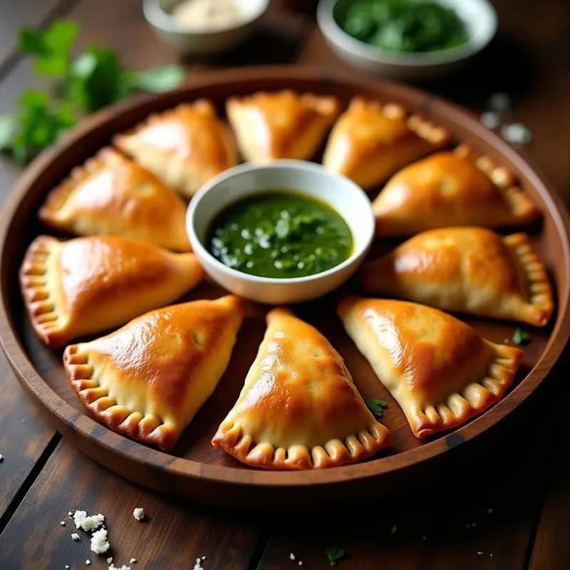 Empanadas Argentinas de Hamburguesa de Lentejas y Chimichurri: Receta Vegana en Airfryer