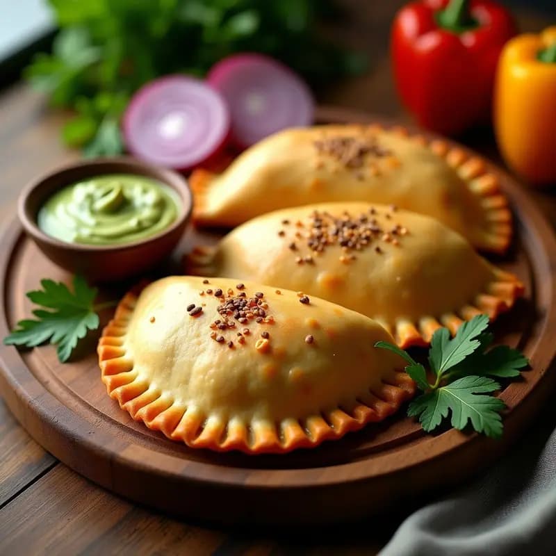 Empanadas de Masa de Lentejas Rojas Rellenas de Jackfruit en Adobo: Receta Sin Gluten y Alta en Fibra