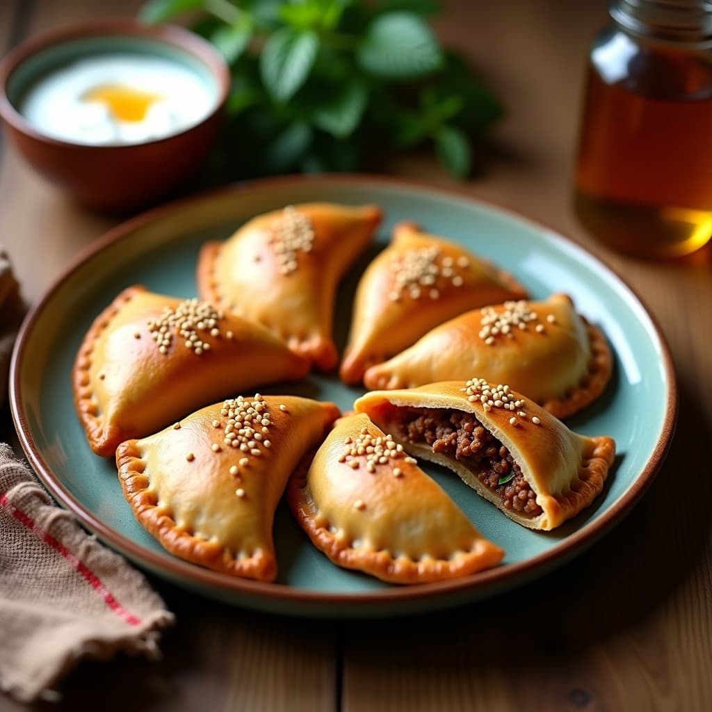 Empanadas de Harina de Lentillas con Relleno de Cordero al Ras el Hanout: Receta Marroquí en Airfryer