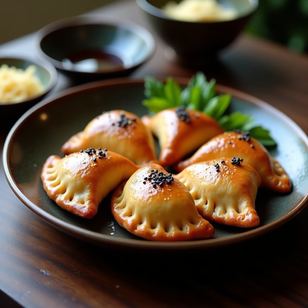 Empanadas de Maitake y Misoz: Receta Japonesa Vegana en Olla Lenta