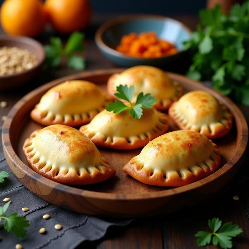 Empanadas de Maíz Azul con Relleno de Amaranto y Calabaza: Receta Mexicana Sin Gluten