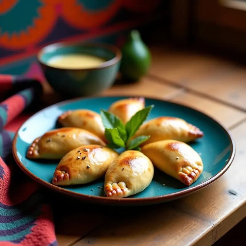 Empanadas de Masa de Maíz Azul con Chongos Zamoranos Veganos: Receta Mexicana Tradicional