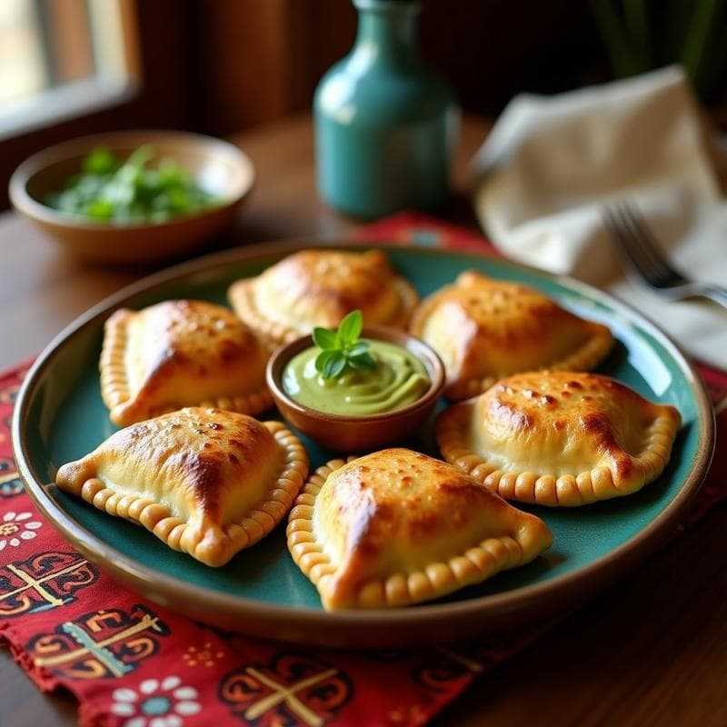 Empanadas de Maíz Azul con Relleno de Chorizo Vegano: Receta Mexicana en Airfryer