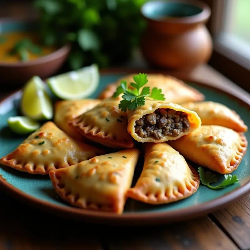 Empanadas de Maíz Azul con Hongos Shitake: Receta Colombiana Vegana y Sin Harina