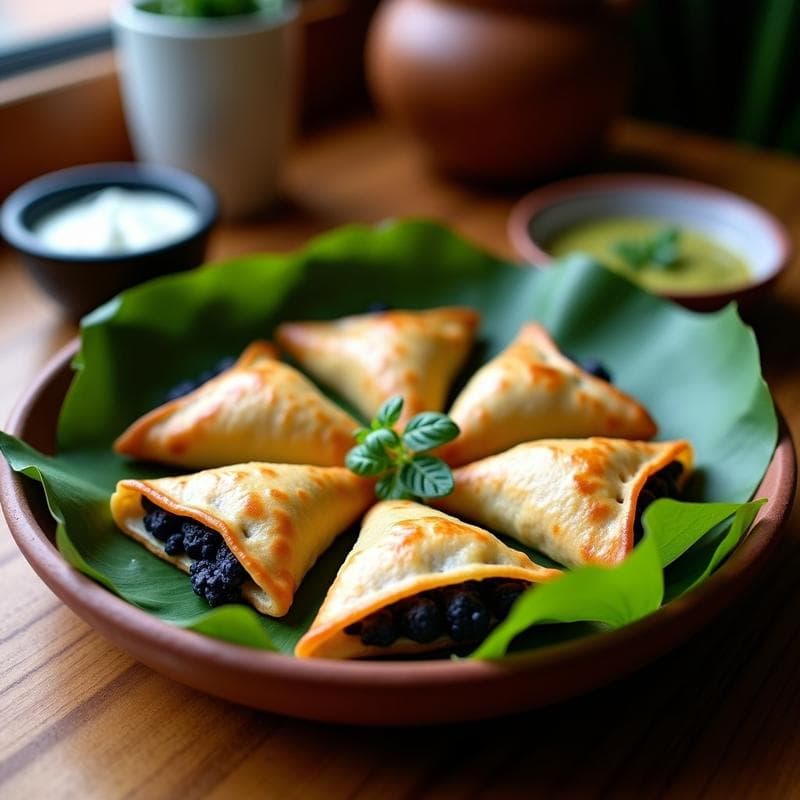 Empanadas de Maíz Azul con Huitlacoche: Receta Mexicana Gourmet en Olla Express