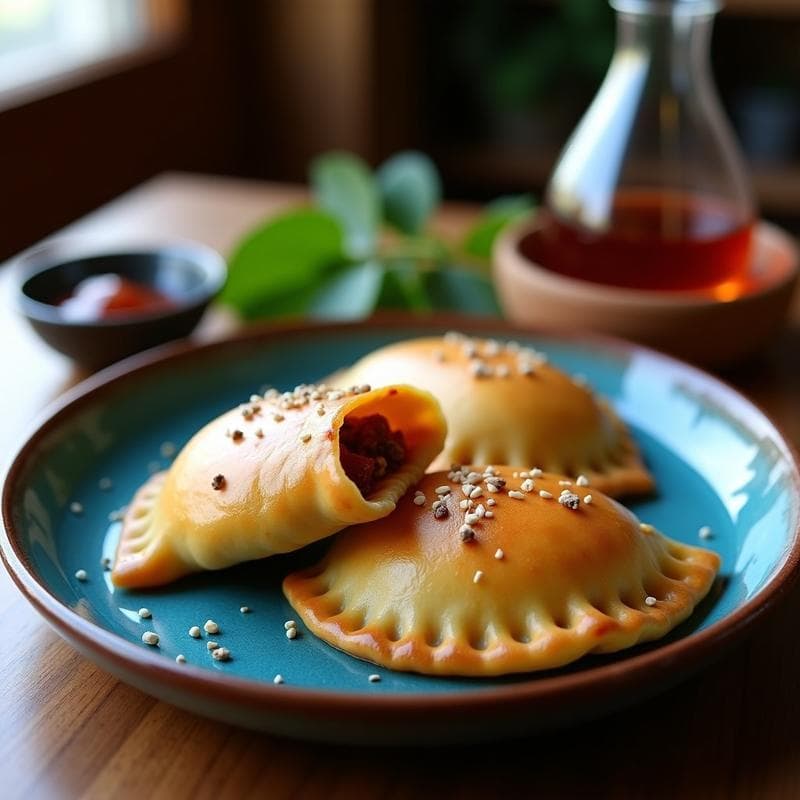 Empanadas de Maíz Azul y Queso de Cabra con Mermelada de Higo: Receta Mexicana Gourmet