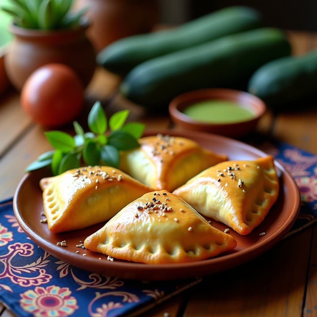 Empanadas de Maíz Azul con Queso Oaxaca y Flor de Calabaza: Receta Mexicana sin Freír
