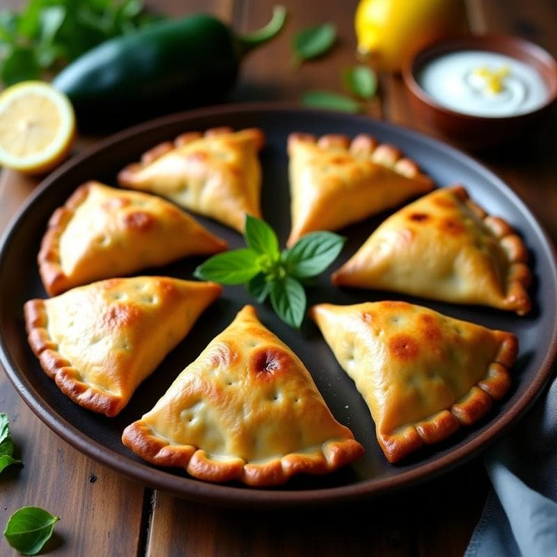 Empanadas de Maíz Azul con Queso Panela y Rajas: Receta Mexicana en Airfryer