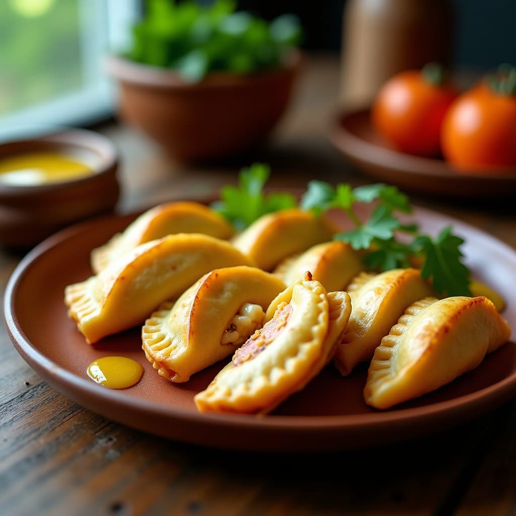 Empanadas de Maíz Azul con Relleno de Tingua y Queso Palmito: Receta Venezolana en Thermomix