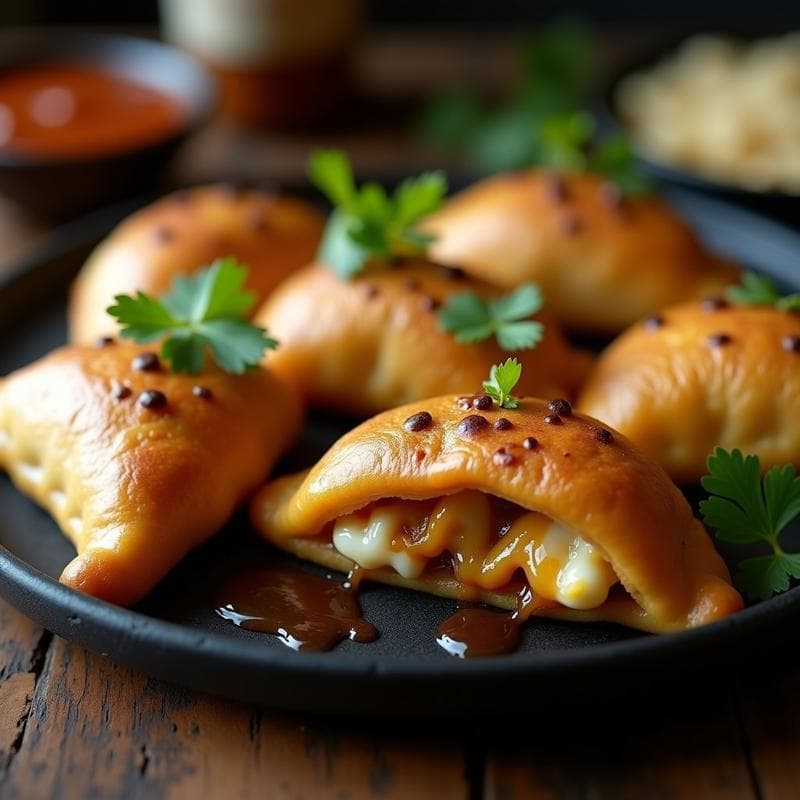 Empanadas de Maíz Morado con Relleno de Queso de Cabra y Melaza: Receta Balanceada Colombiana