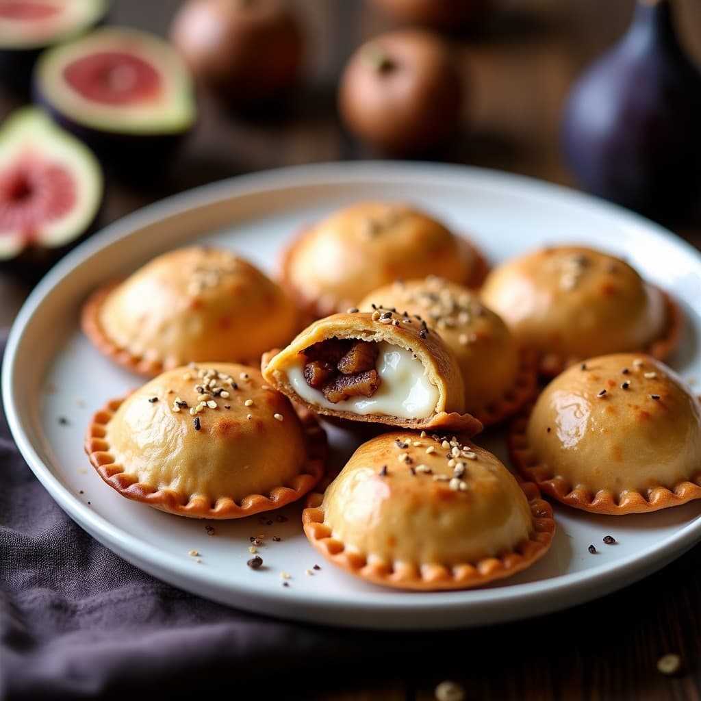 Empanadas de Maíz Morado con Relleno de Queso de Castaña y Higos: Postre Colombiano Keto
