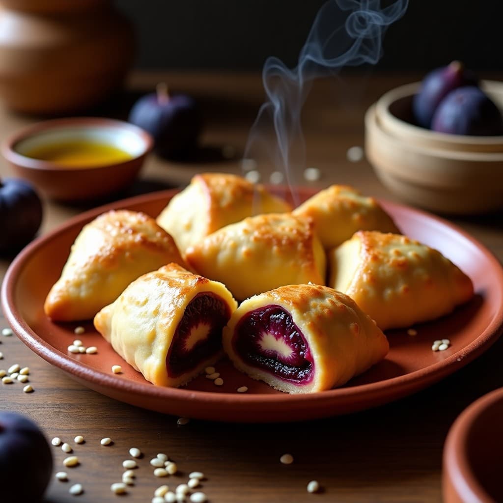 Empanadas de Maíz Morado y Queso de Oveja con Mermelada de Higo: Receta Peruana en Olla Express