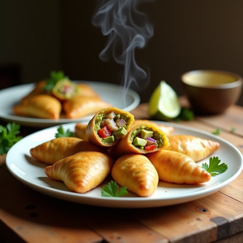 Empanadas de Maíz Negro con Relleno de Pingüino (Aguacate y Atún): Receta Colombiana en Airfryer